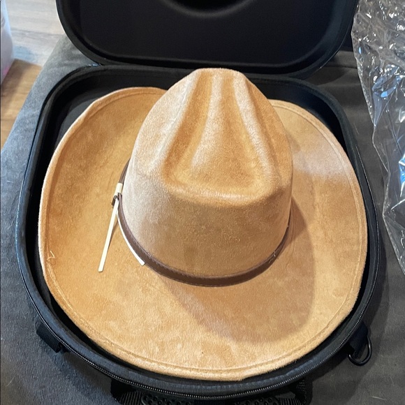 Large Hat Box Travel Fedora Cowboy Universal Size Hat Carrier Most Panama Hats - Picture 9 of 10